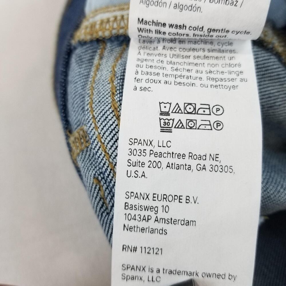 SPANX Jeans Womens Medium Blue EveryWear Flare Pull On High Rise Stretch 21164R - Picture 5 of 13